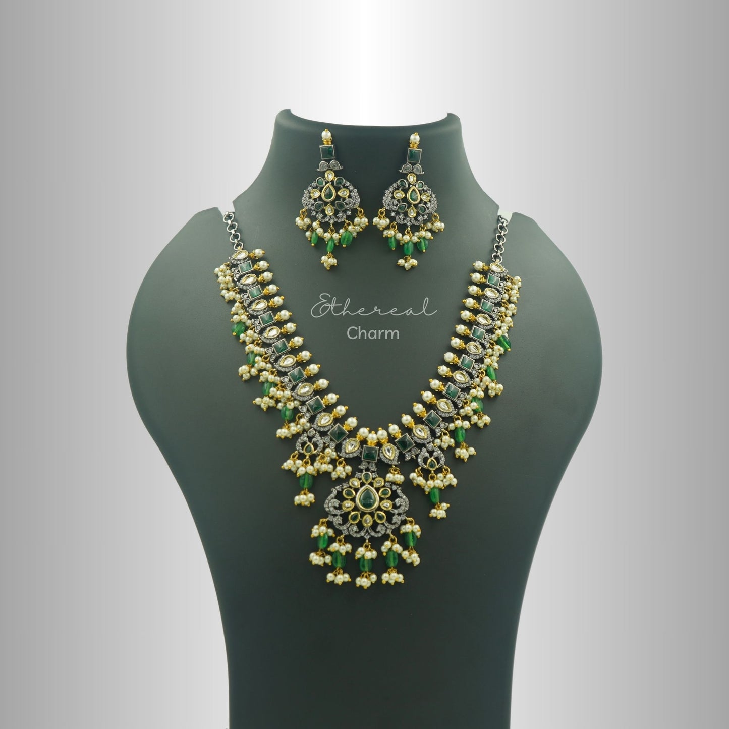 Victorian Monalisa Beads Necklace Set