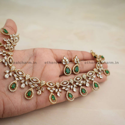 Timeless Drops: Classic CZ Necklace Set