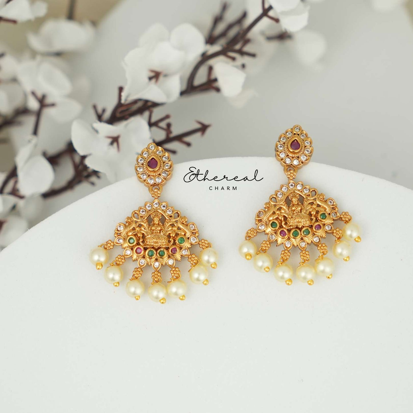 Divine Goddess Lakshmi Charm Necklace Set