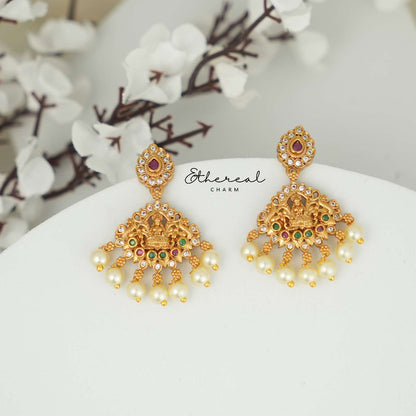 Divine Goddess Lakshmi Charm Necklace Set