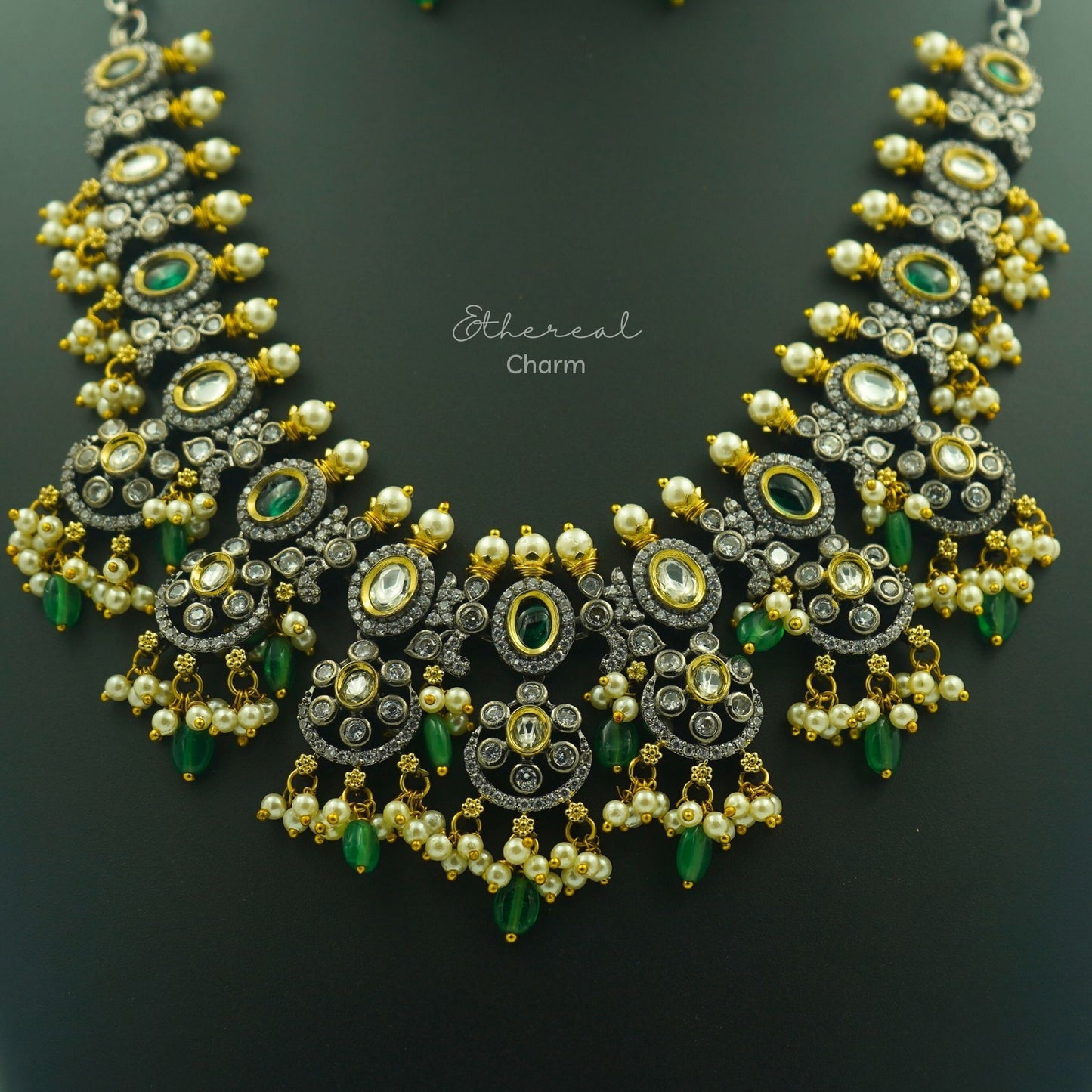Victorian Monalisa Bead Necklace Set