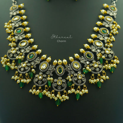 Victorian Monalisa Bead Necklace Set