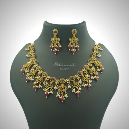 Goddess Lakshmi Victorian Necklace