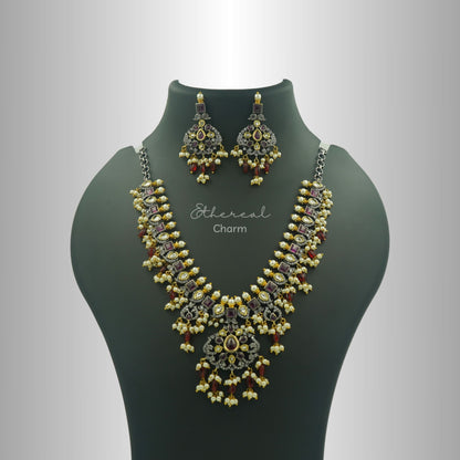 Victorian Monalisa Beads Necklace Set