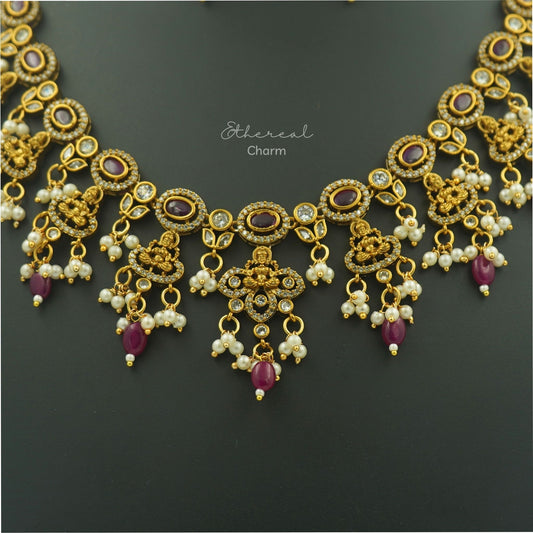 Goddess Lakshmi Victorian Necklace