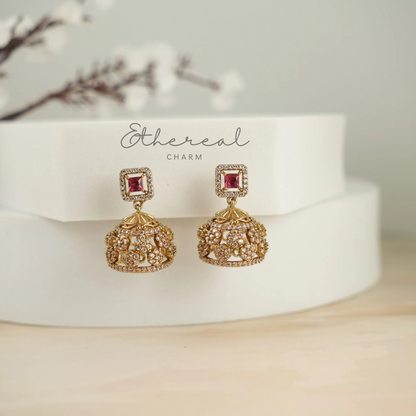 Cubic Zirconia Chokers with Square Stone Accents