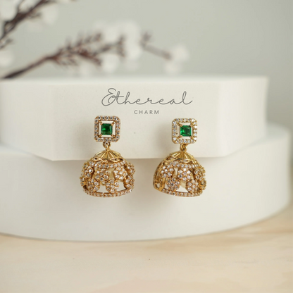 Cubic Zirconia Chokers with Square Stone Accents