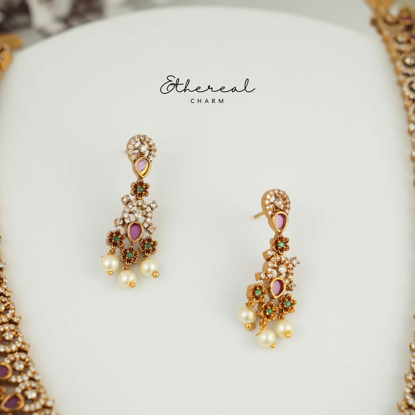 Majestic Long Haram with Pearls and Intricate Design