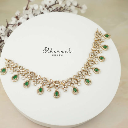 Timeless Drops: Classic CZ Necklace Set