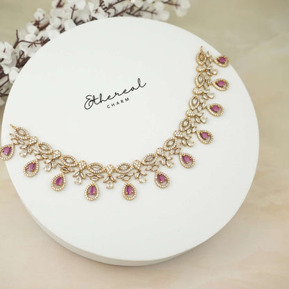 Timeless Drops: Classic CZ Necklace Set