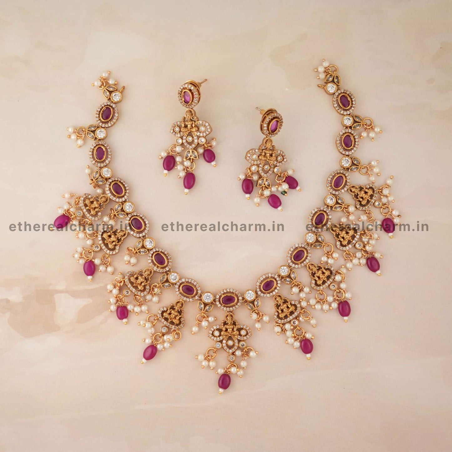 Goddess Lakshmi Victorian Necklace