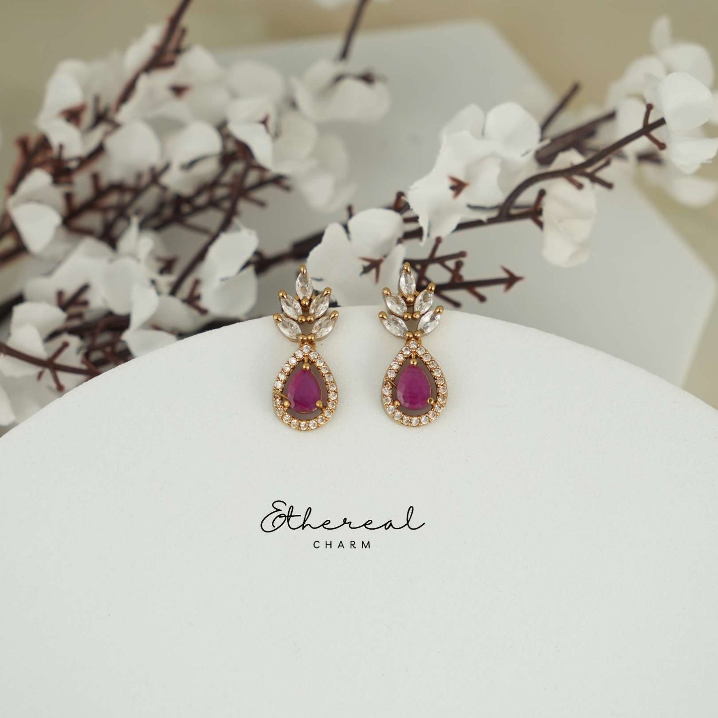 Timeless Drops: Classic CZ Necklace Set