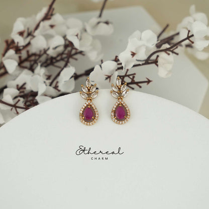 Timeless Drops: Classic CZ Necklace Set